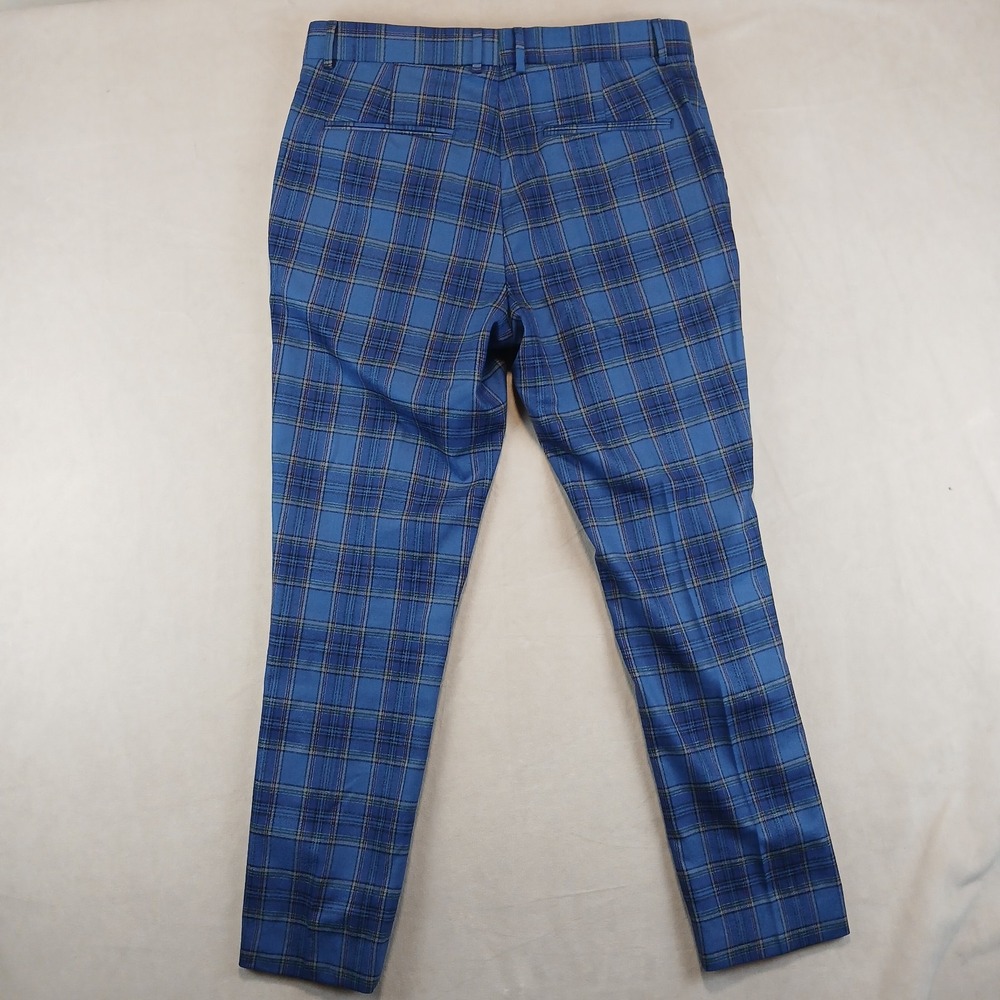 Topman 32x28 Mens Pants Trousers Slacks Plaid Slim London - Picture 10 of 11